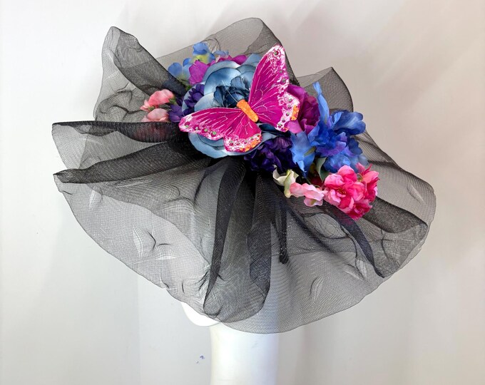 Butterfly fascinator for Derby- Tea Party or Wedding