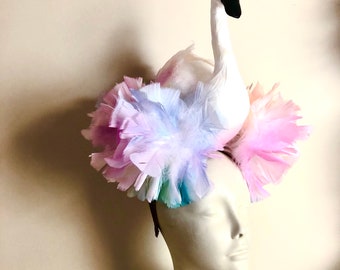 Fascinators- Swan Headband- Derby Hat