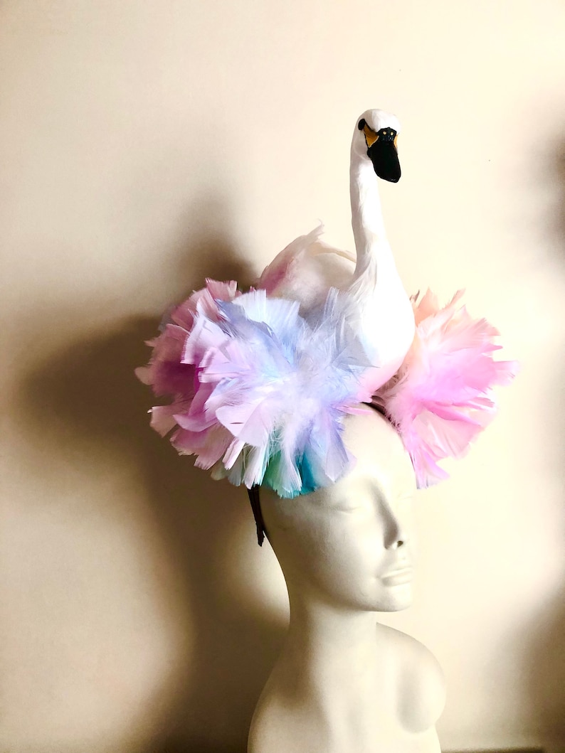 Fascinators- Swan Headband- Derby Hat 
