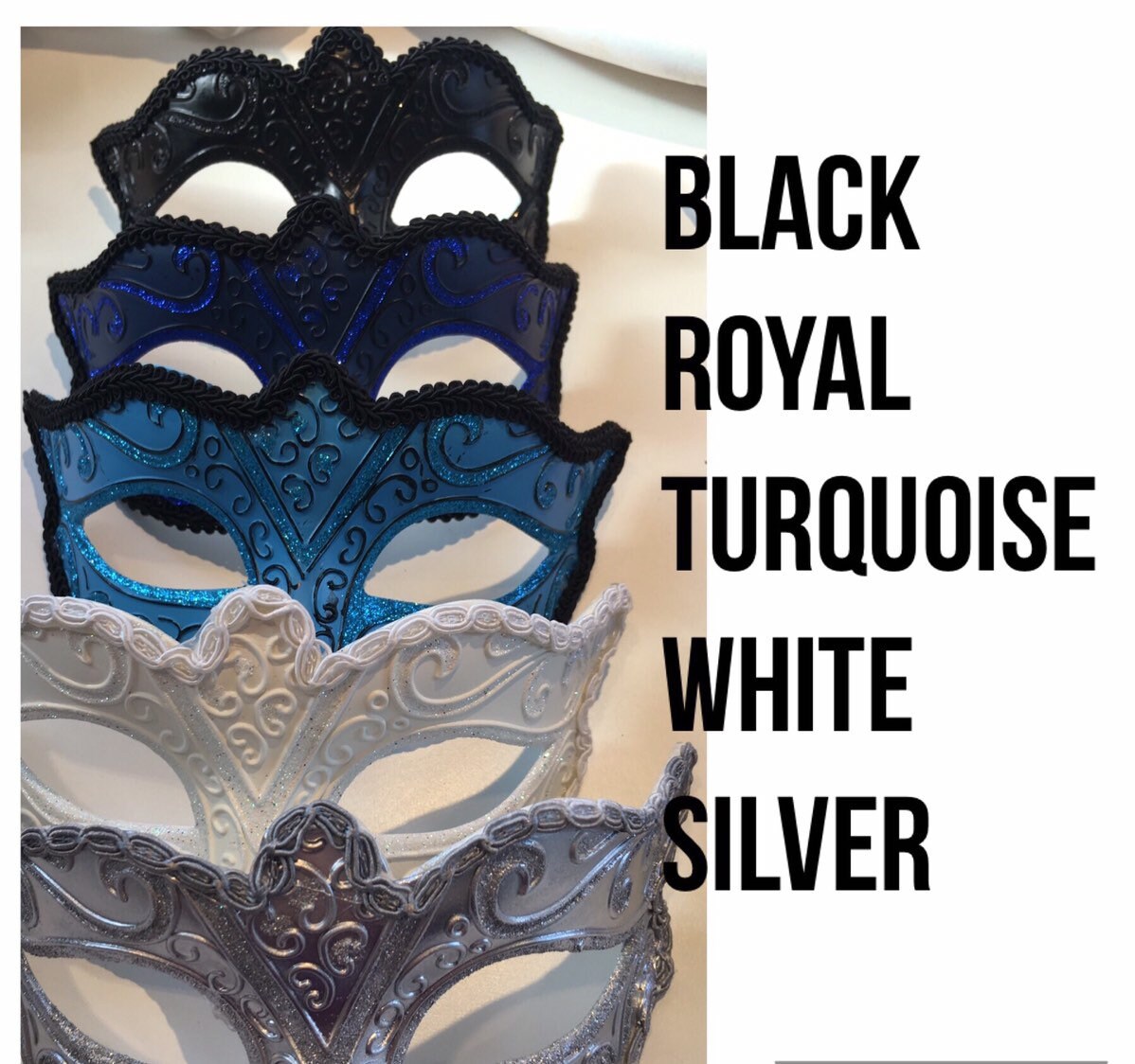 Black Mens Masquerade Mask Christmas Party Mask for Men Wedding