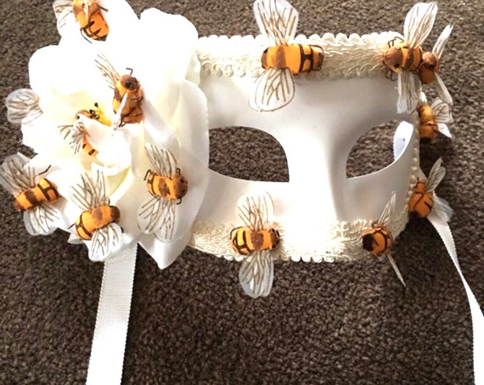 Bee masquerade Mask- Bumble Bee Costume