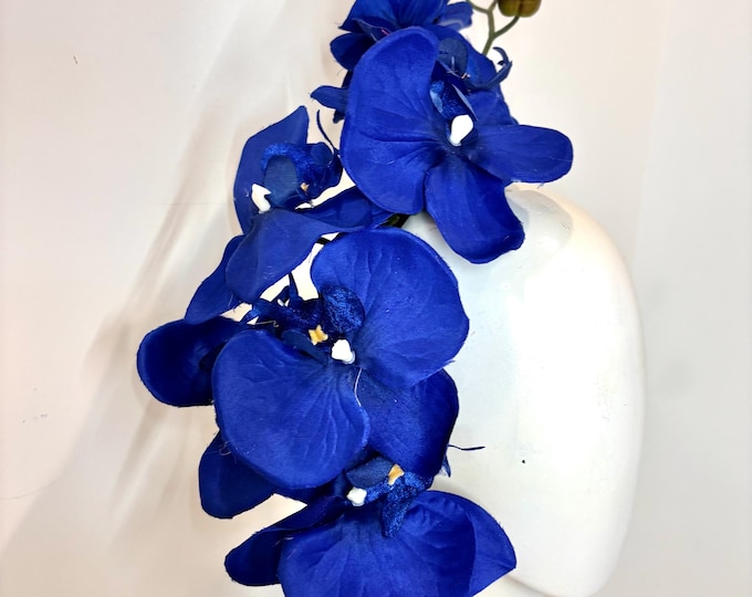 Royal Blue fascinator- Kentucky Derby- Wedding hat