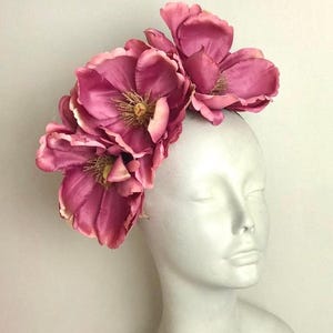 Pink Fascinator- Derby- Magnolia headband