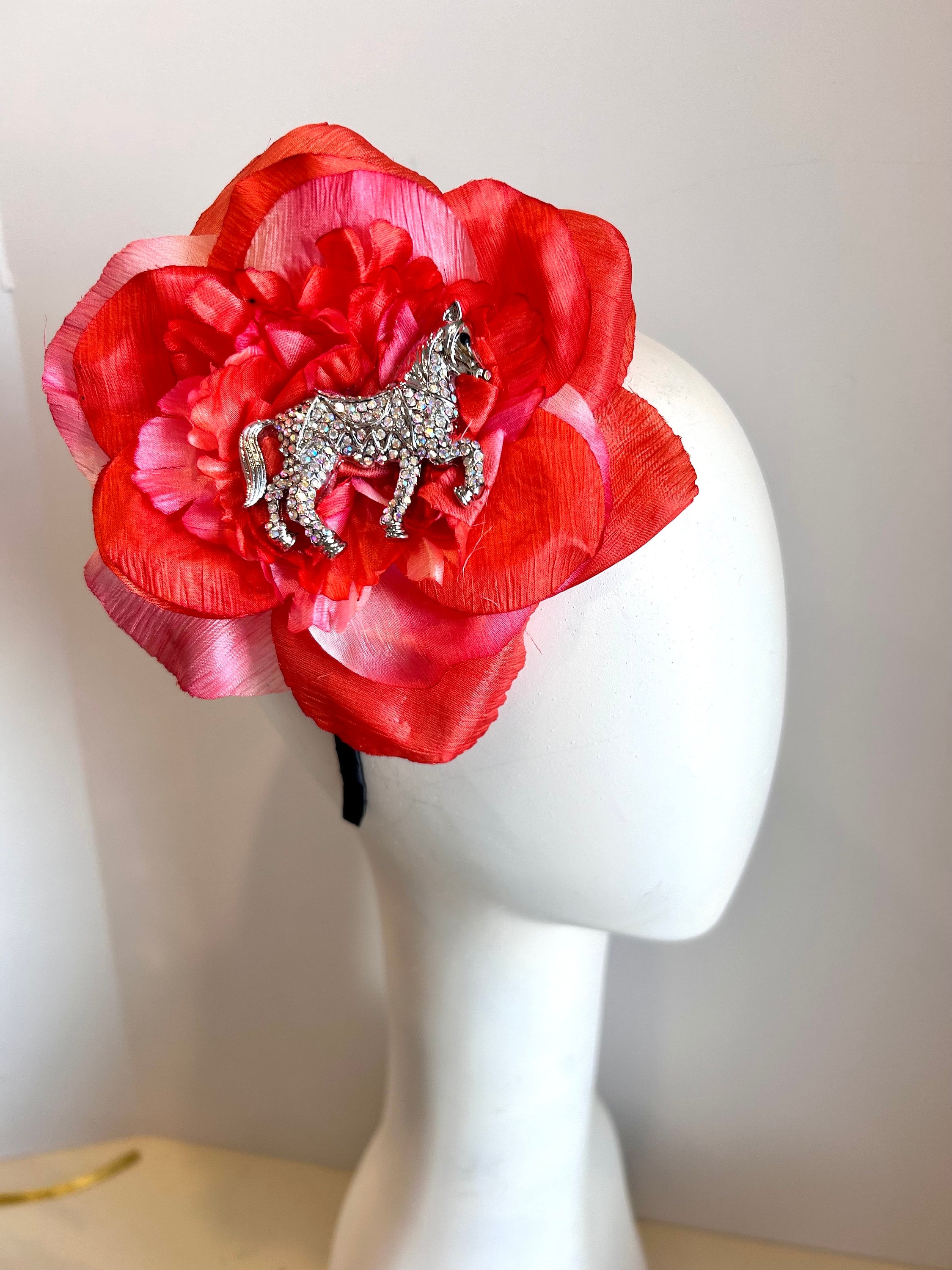 Dora Marra red rose ? headband Dora Marra for HEADDRESS NY is back at @idpopshop AT  main image 2