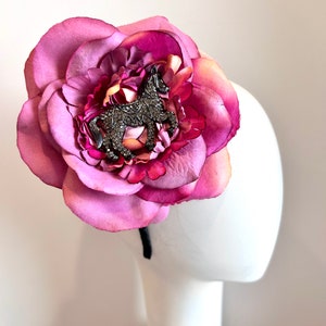 Horse Fascinator- Derby headband- Pink fascinator