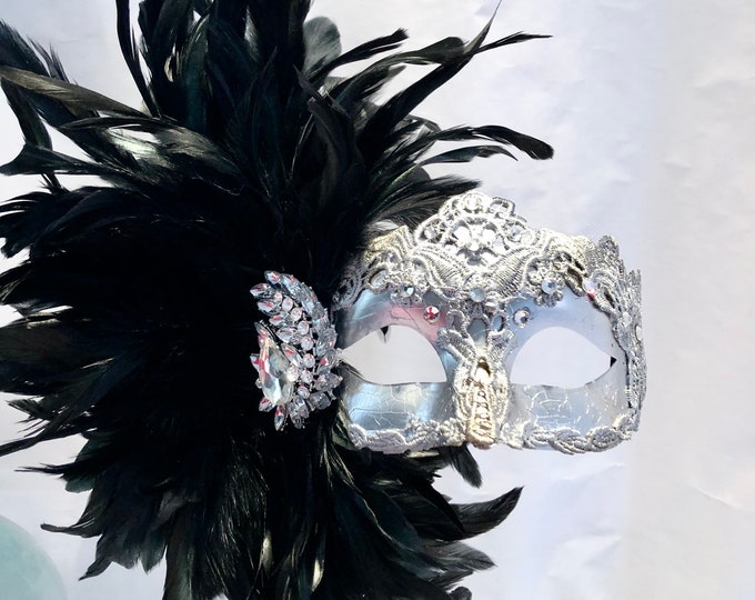 Silver Mask -Masquerade Masks- Masked ball