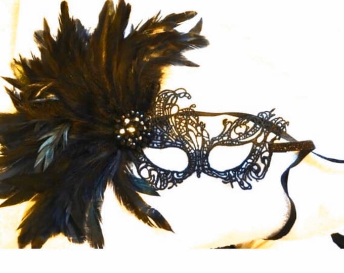 Black Mask- Masquerade Mask- Mardi Gras