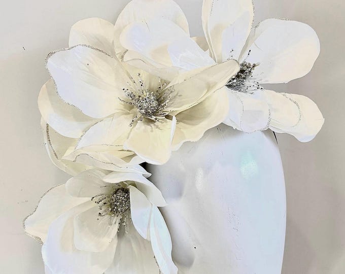 Off white Fascinator- Magnolia- Derby -One of a kind