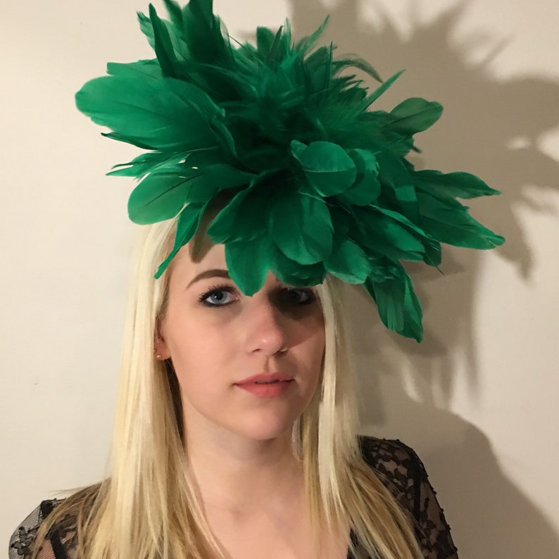 Green Fascinators Kentucky Derby Headpiece Etsy