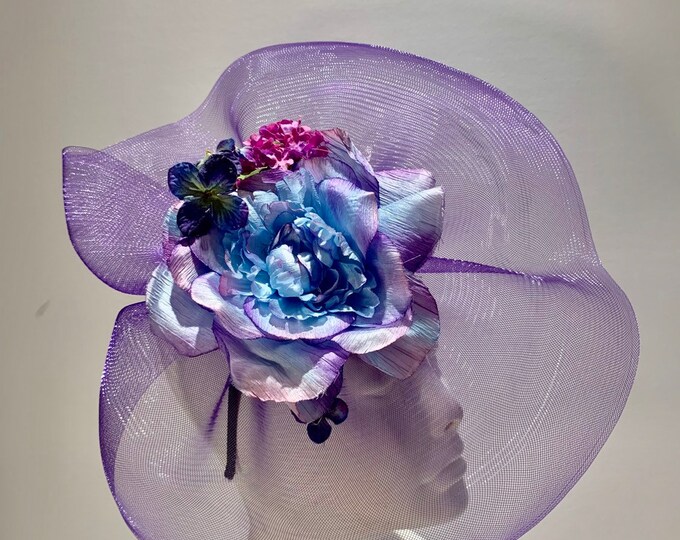 Purple fascinators for Derby- Garden Party -Wedding