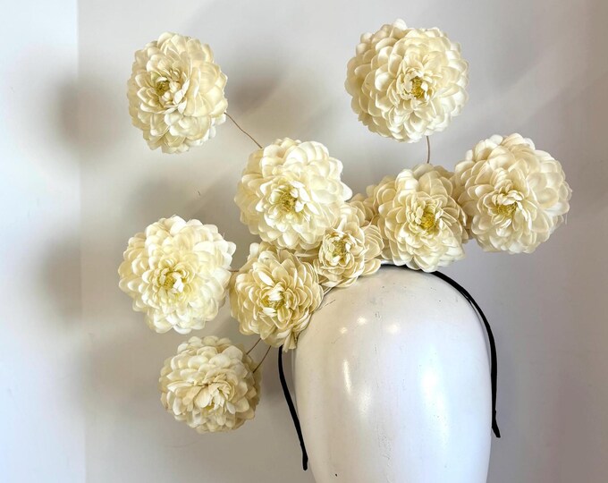Ivory Fascinator- Mum  Headband- Derby- Wedding- Easter