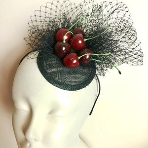 Cherry Fascinator -Cherry Headband- Festival