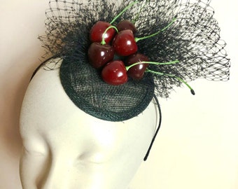 Cherry Fascinator -Cherry Headband- Festival