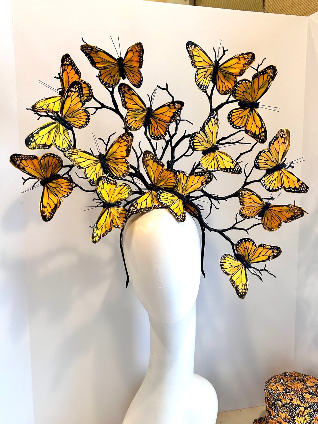 Kentucky Derby, Butterfly Headpiece Fascinator- Hat Luncheon  display picture 3