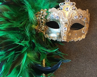 Masquerade mask -Mardi Gras -Mask on a sick