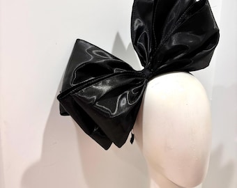 Large Bow Fascinators -Derby- Black Bow Headband- Fashion