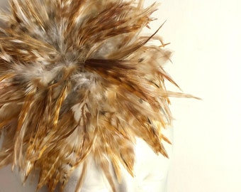 Fun Fascinator- Rust Feather headband -Derby fascinator