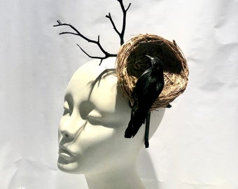 Bird nest headband- Fascinator- Derby- Nature- Sale