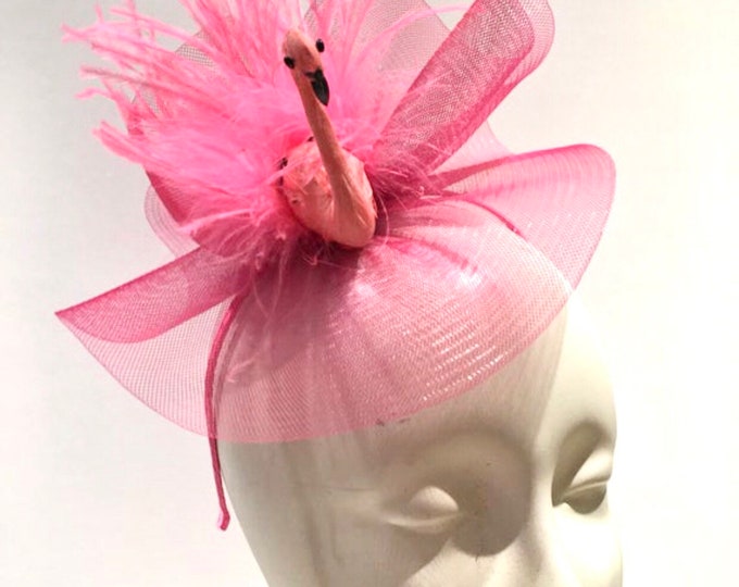 Flamingo Fascinator for Flamingo Lovers