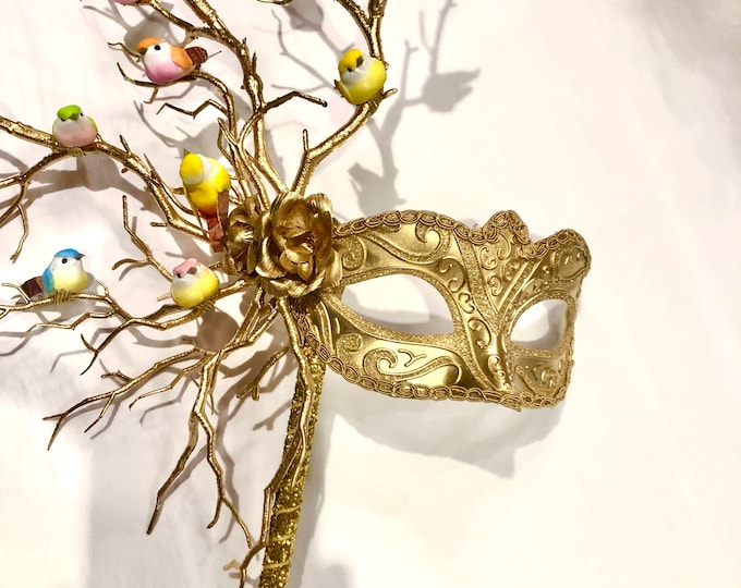 Bird masquerade mask- Mardi Gras party- masked ball