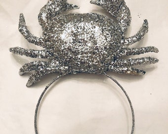 Crab Fascinator -Miss Baltimore Crown- Silver Sparkle seafood Crown