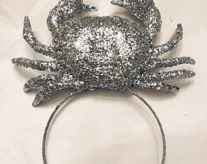 Crab Fascinator -Miss Baltimore Crown- Silver Sparkle seafood Crown