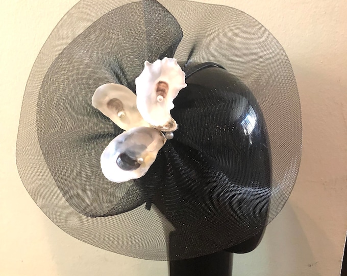 Oyster Fascinator -oyster festival headband- Shell Headpiece