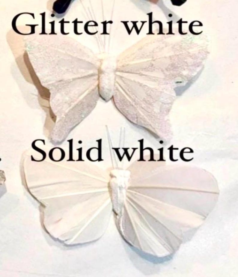 Butterfly Headband- Flower Fascinator- White headpiece image 12