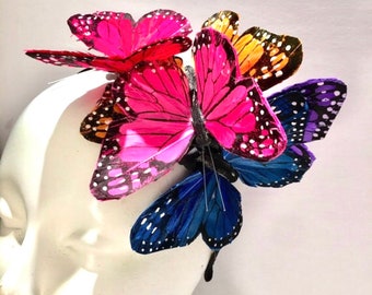 Butterfly derby fascinator- Mad Hatter- Wedding
