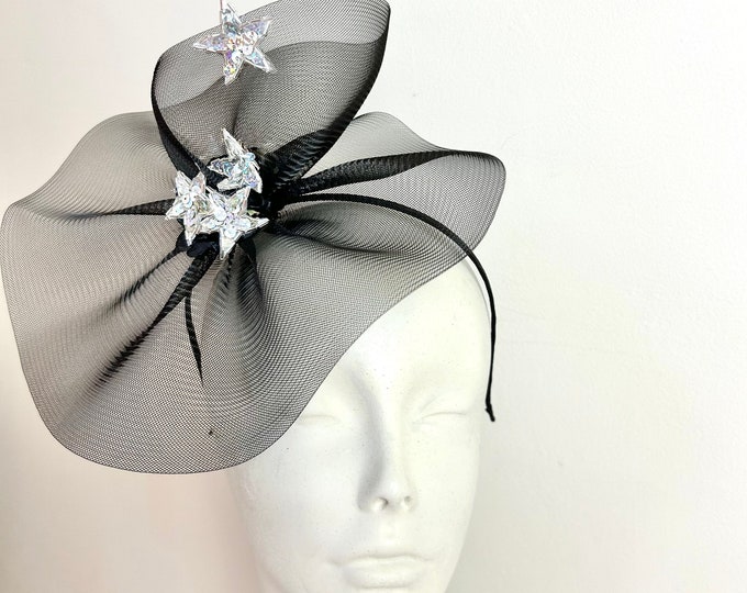Star Headdress -Silver fascinator- Shooting Star