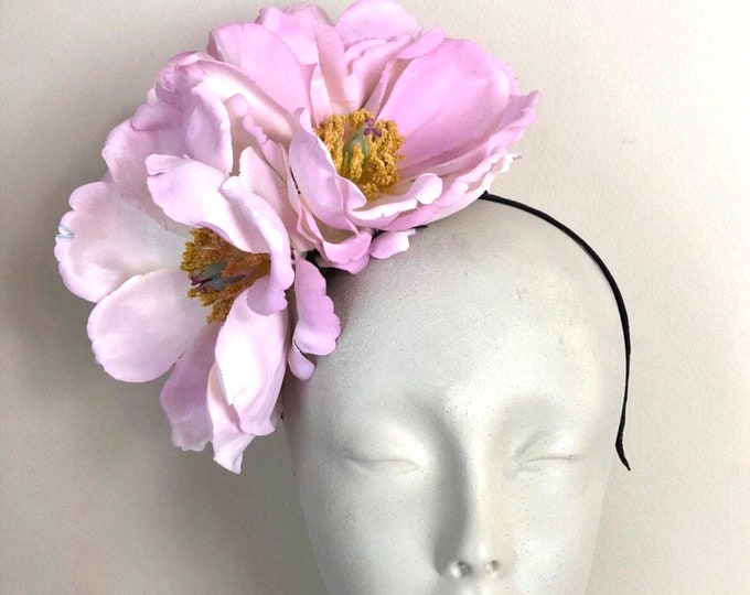 Lilac Fascinator-Magnolia Flower headpiece- Ladies headband