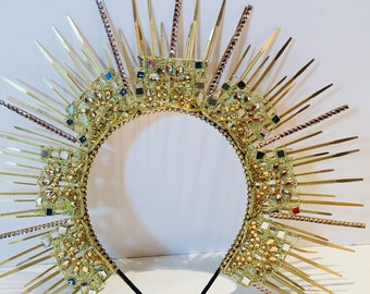 Goddess headpiece -Gold Heavenly Bodies- Goddess