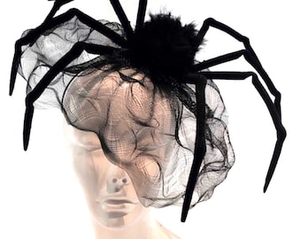 Spider Headband- Black Widow Fascinator