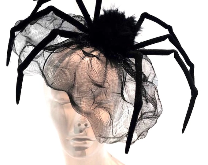 Spider Headband- Black Widow Fascinator