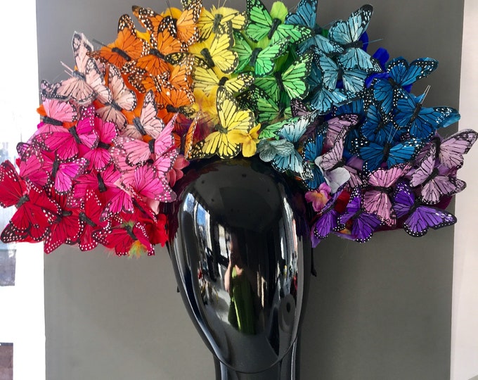 Butterfly Headpiece- Fascinator -Derby -Tea Party Hat