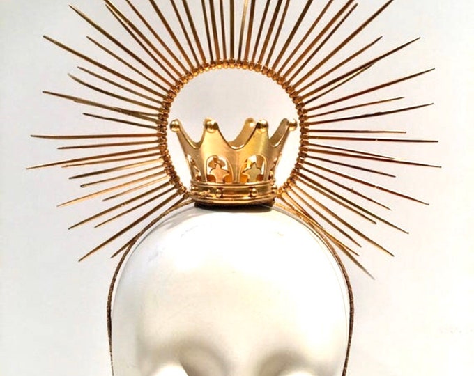 Gold crown- Gold Halo- Queen- Birthday crown