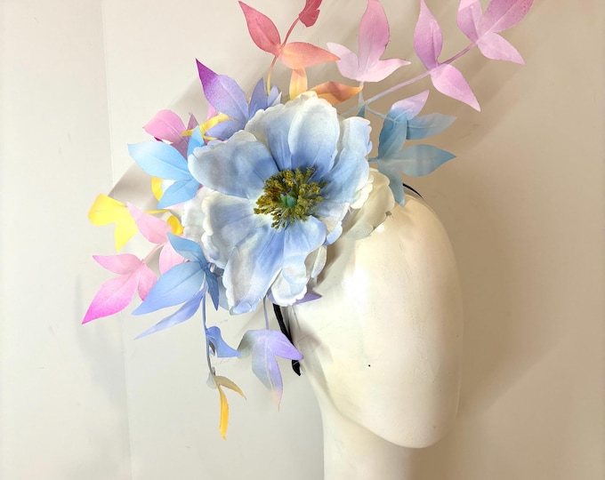 Multi color Fascinator -Derby- Wedding- Polo match
