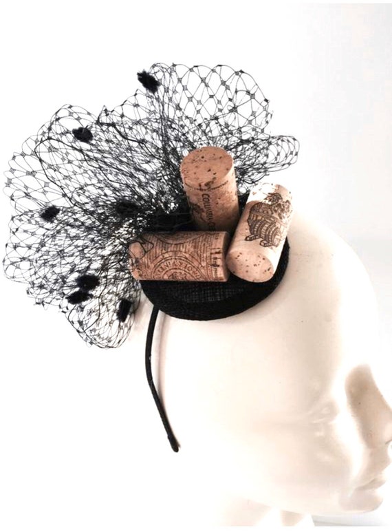 Wine cork Headband Whimsical Fascinator Etsy