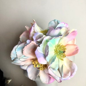 Pastel Multi Fascinator-Magnolia Flower headpiece Ladies headband image 2
