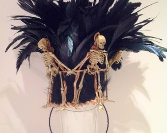 Skeleton Crown -Mardi Gras- Day of the Dead