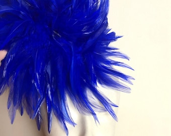 Ladies Luncheon hat- Blue fascinator- Wedding-