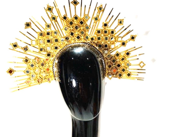 Goddess headpiece -Gold crown headband