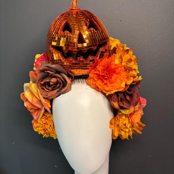 Tocado de otoño - Tocado de cosecha - tocado de calabaza