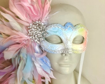 Pastel Masquerade mask- Mardi Gras- New Years- Halloween