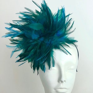 Turquoise Fascinators -Derby -Wedding- Ladies Luncheon