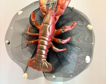 Lobster Fascinator- Seafood Fest- Mermaid Parade- Beach Wedding