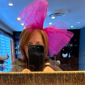 Large Bow Fascinators -Derby- Black Bow Headband- Fashion image 12