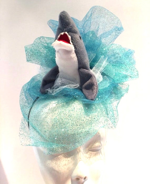 Excremento Pertenecer a nivel Disfraz de tiburón Sombrero de pez Fascinador - Etsy España