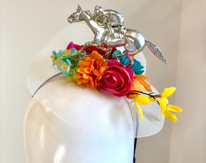 Horse Fascinator- Racing hat- Polo Match