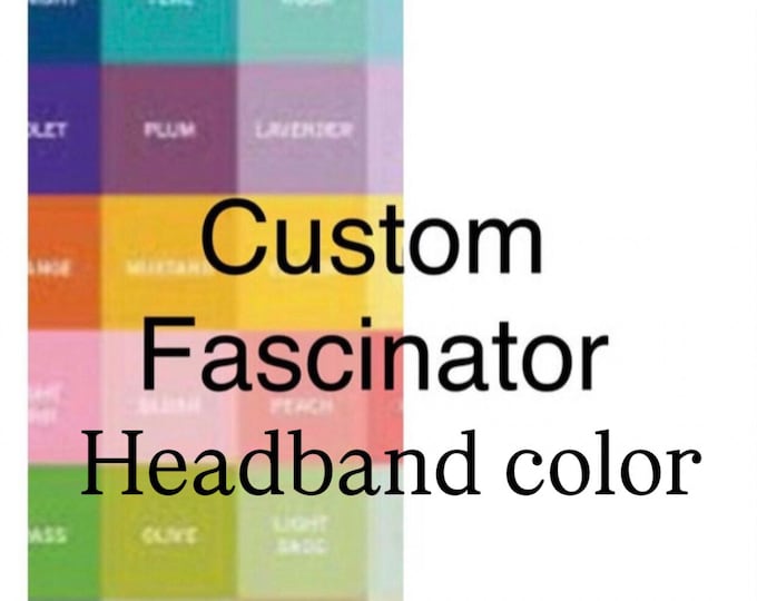 Custom color headband to my fascinator / Custom Color headband